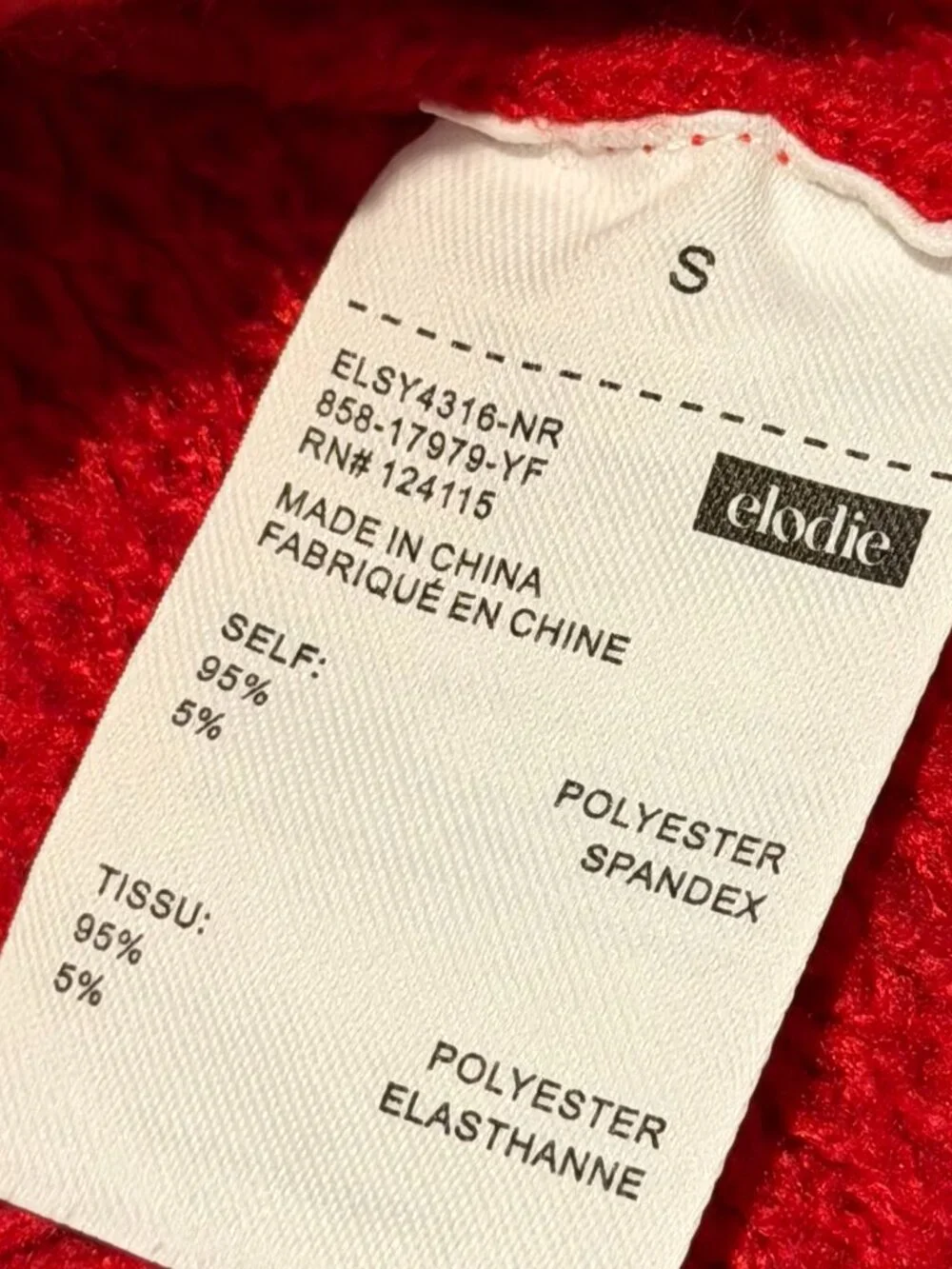 Elodie Red Cable Knit Turtleneck Sweater Small - Picture 7 of 8